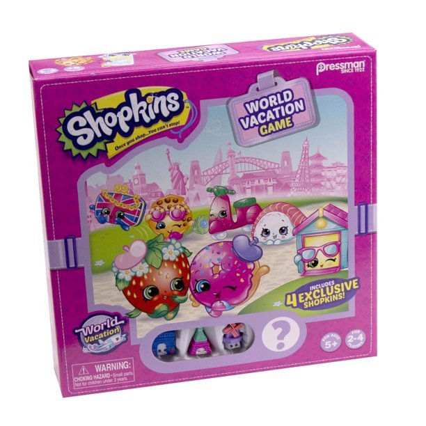 Pressman Toy Shopkins World Vacation Game Ages 5 and up